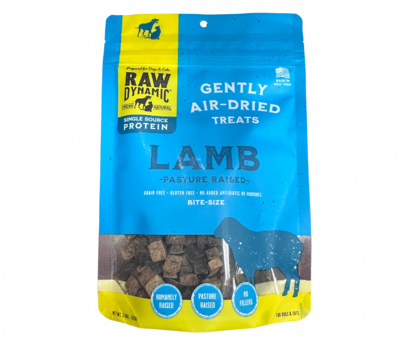 Raw Dynamic Gently Air Dried Lamb Treats 3.6oz