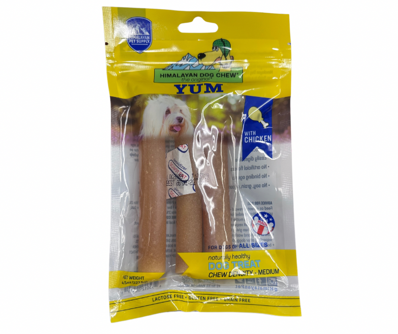 Himalayan Pet Supply Yaky Yum Cheese Stick Chicken Flavor 4.5oz bag