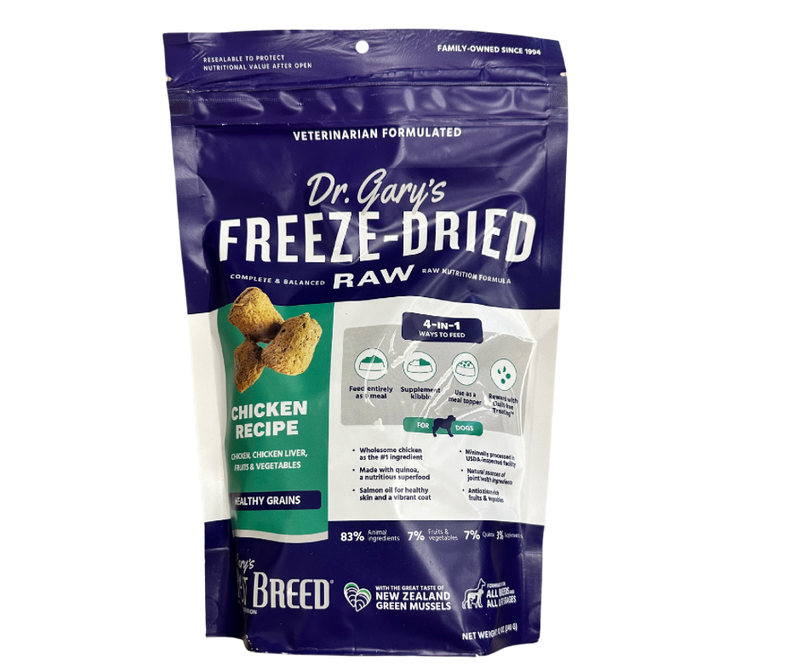 Dr. Gary's Best Breed Freeze-Dried Chicken & Quinoa Recipe
