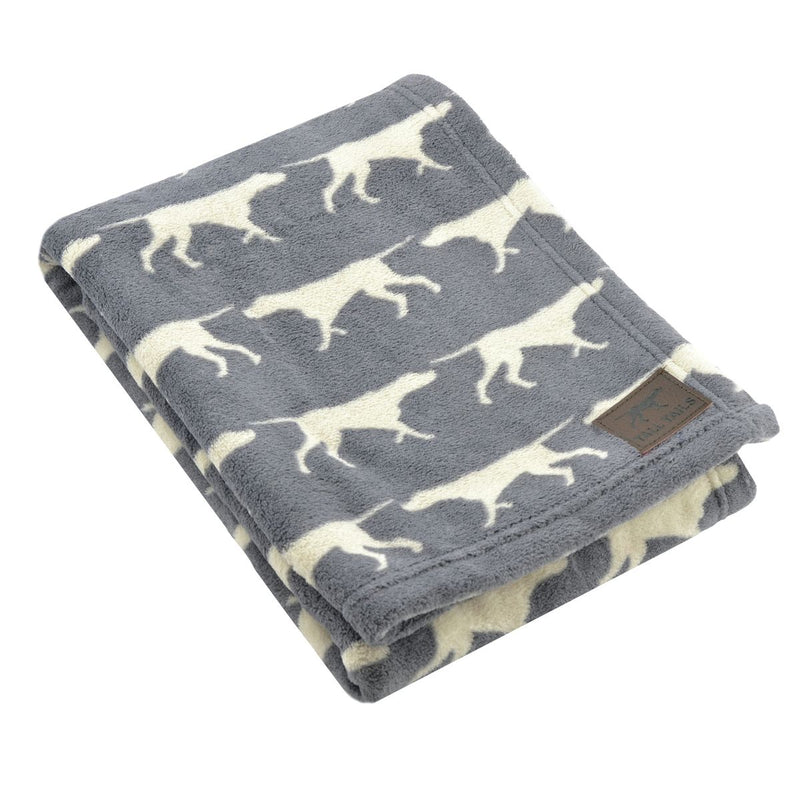 Tall Tails 30" x 40" Charcol Icon Blanket
