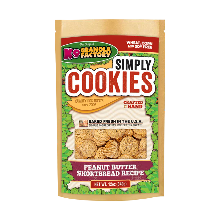 K9 Granola Peanut Butter Shortbread Simply Cookies