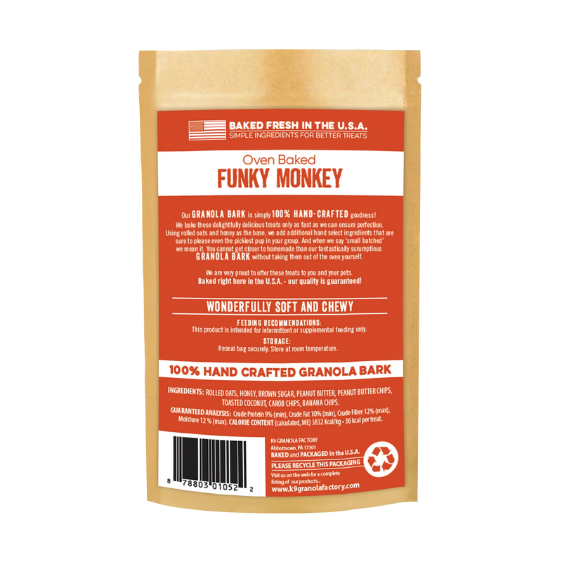 K9 Granola Chunky Monkey Granola Bark