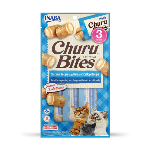 Inaba Churu Bites Chicken/Tuna/Scallop for Cats