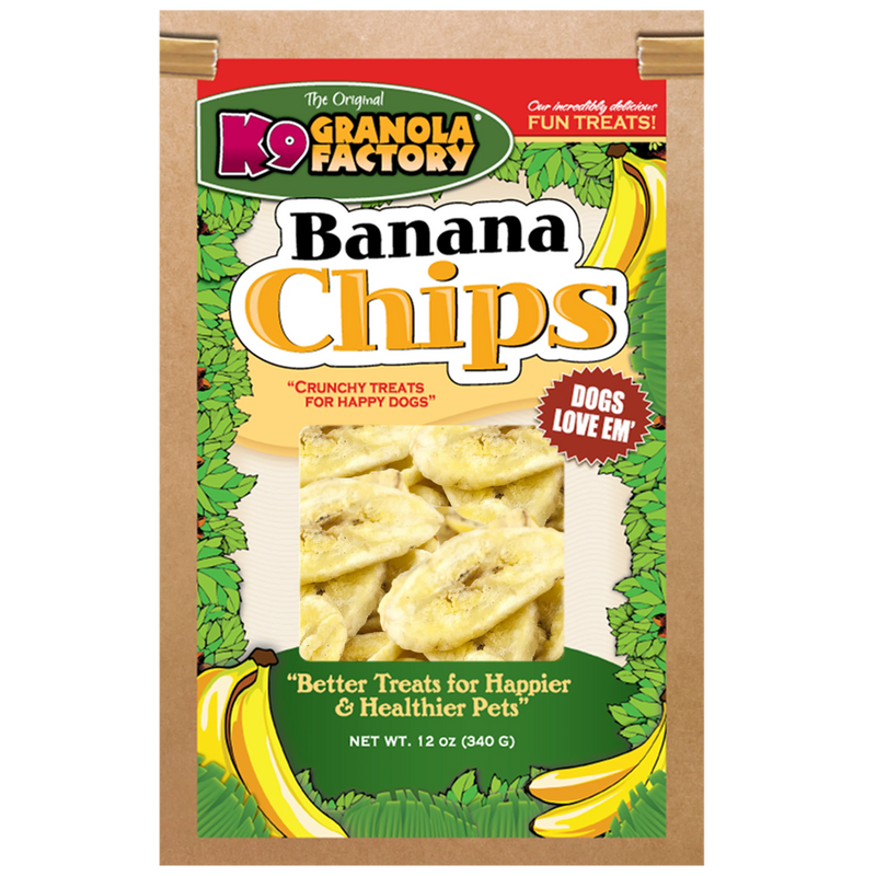 K9 Granola 12oz Natural Banana Chips