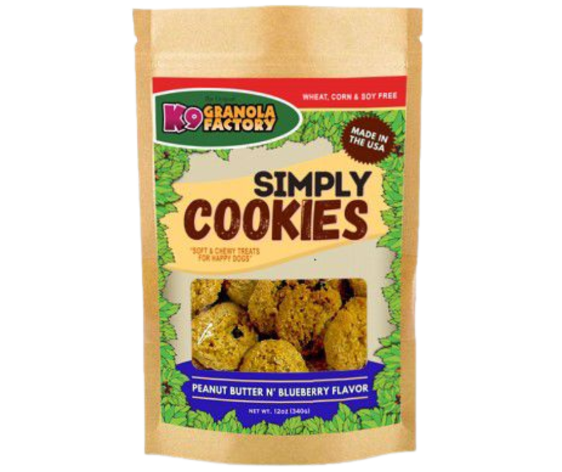 K9 Granola Simply Cookies Peanut Butter & Blueberry