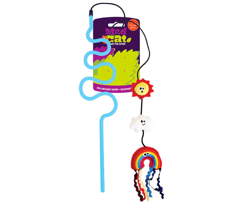 Mad Cats Rainbow Chaser Wand Crazy for Catnip