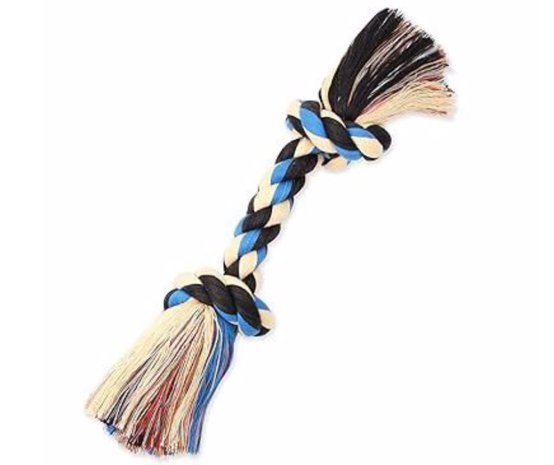 Mammoth Flossy Chews 16" Color Rope Bone Dog Toy (Assorted Colors)