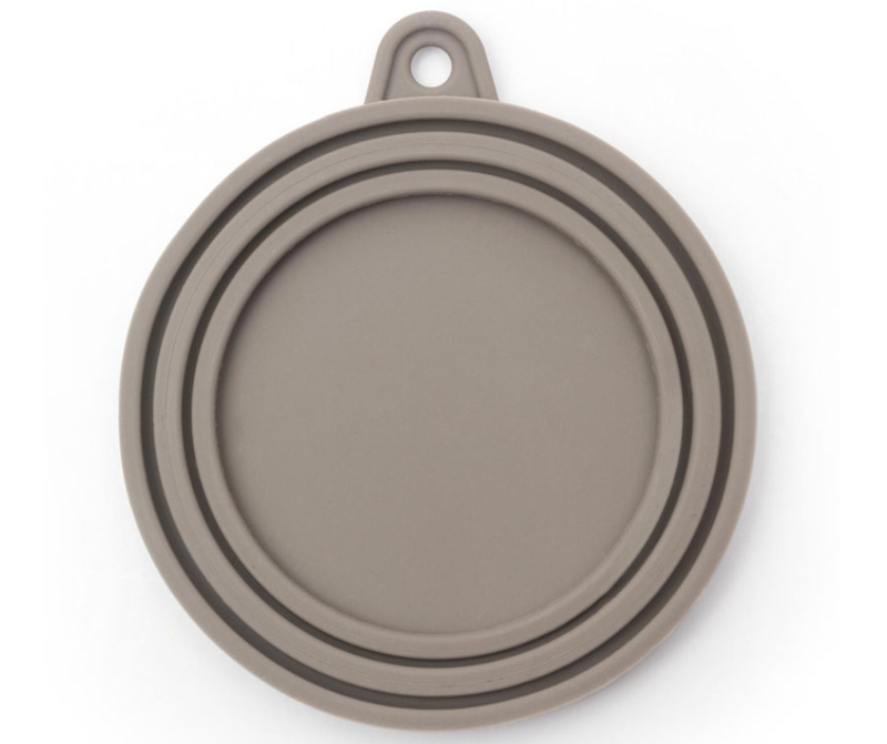 Messy Mutts Grey Silicone Lid for Stainless Bowls