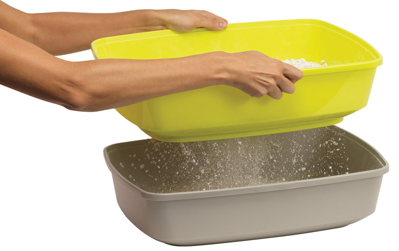 Moderna Lift to Sift Large Gray Open Litter Box