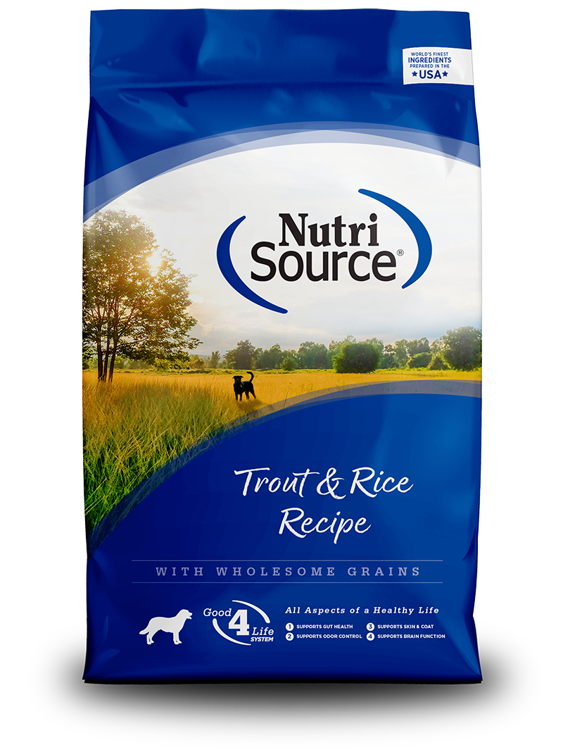 NutriSource Trout and  Rice Recipe Dry Dog Food