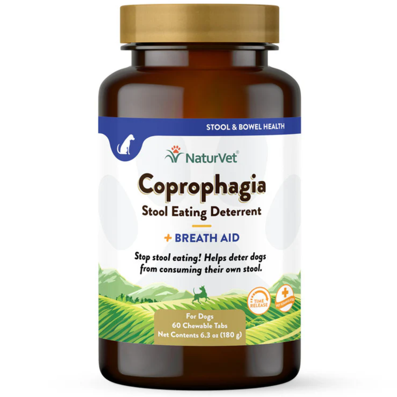NaturVet Coprophagia Stool Eating Deterrent with Breath Aid Chewable Tablets