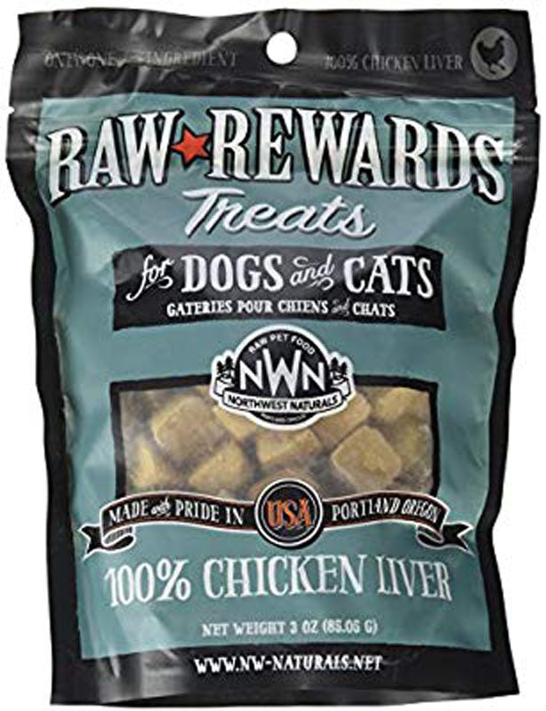 Northwest Cat and Dog Freeze Dried Treats 100% Chicken Liver