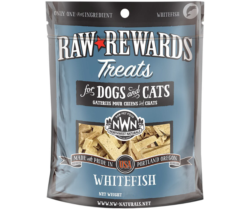 Northwest Naturals Raw Rewards 2.5oz Dog and Cat Freeze Dried Whitefish