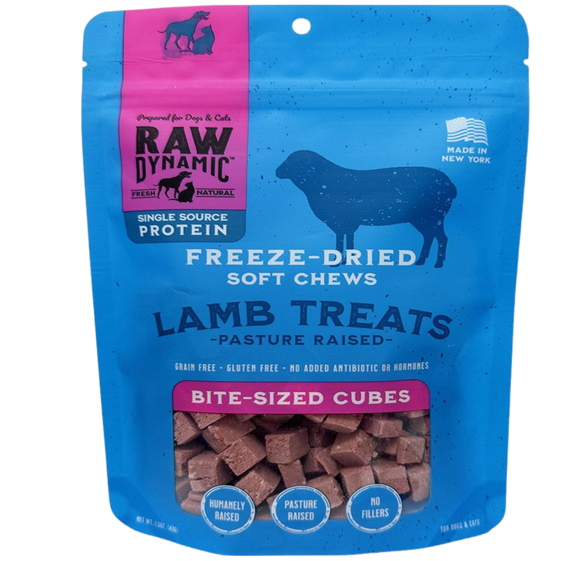 Raw Dynamic Freeze Dried Soft Chews Lamb Treats For Dogs and Cats