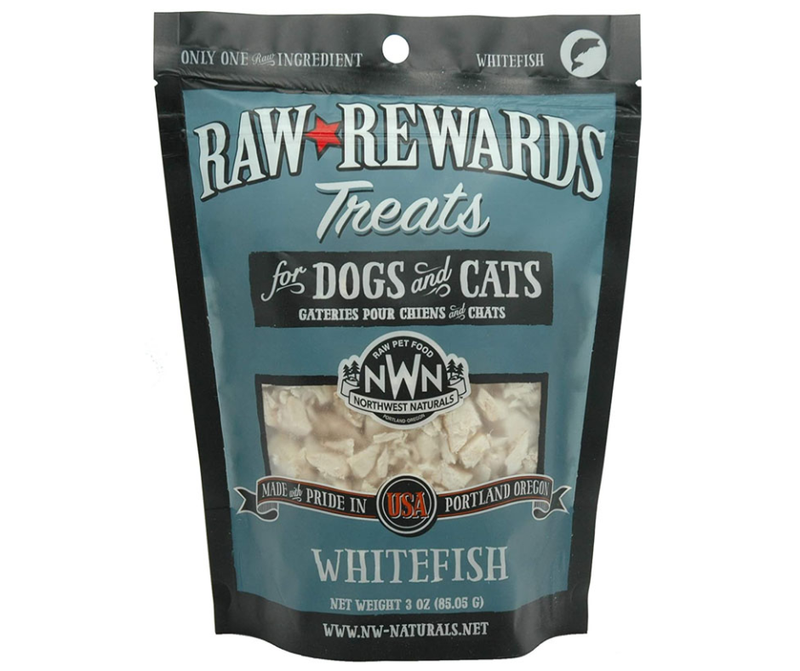 Northwest Naturals Raw Rewards 2.5oz Dog and Cat Freeze Dried Whitefish