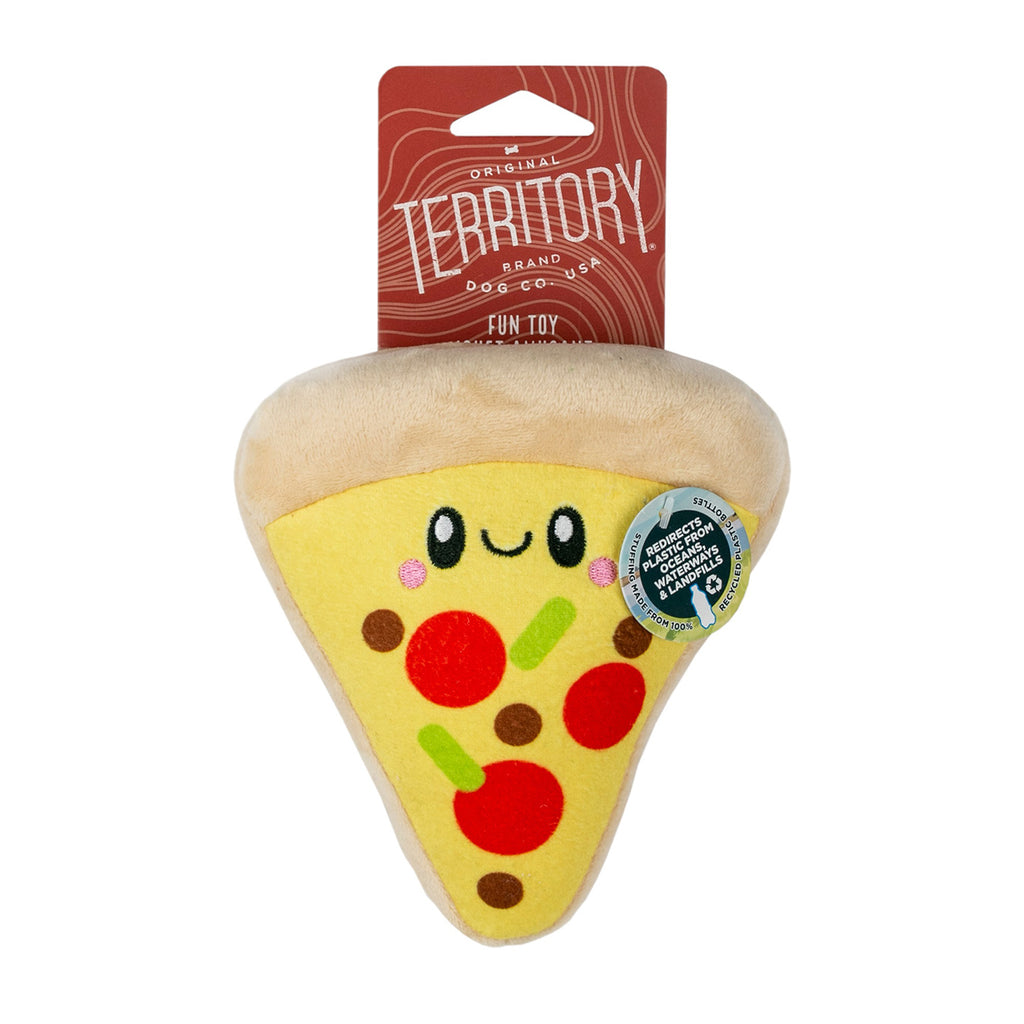 Territory 6in Pizza Plush Squeaker Toy