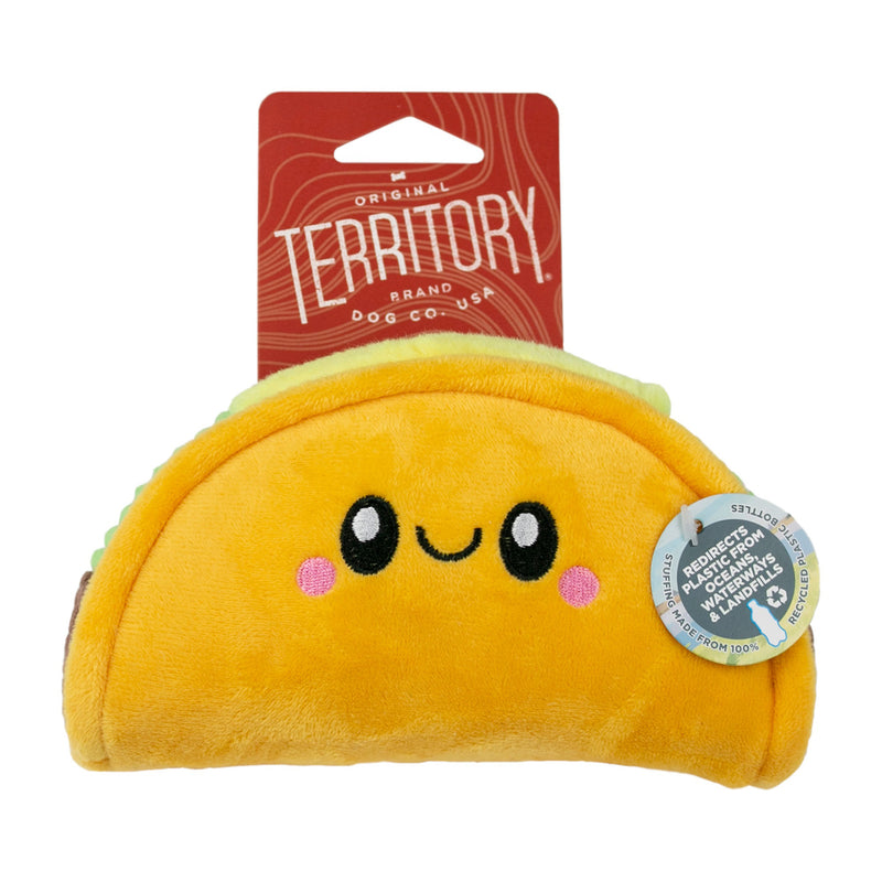 Territory 6in Taco Plush Squeaker Dog Toy