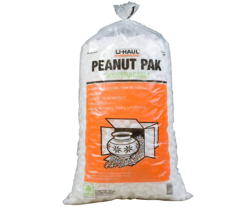 Uhaul Peanuts Pak 1.5cubic per bag