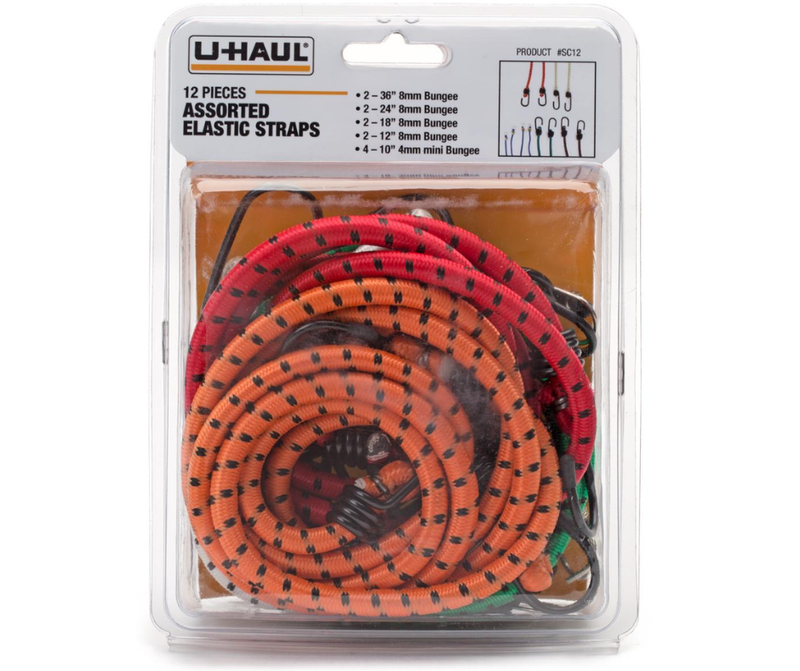 Uhaul Assorted Elastic Straps 12 count