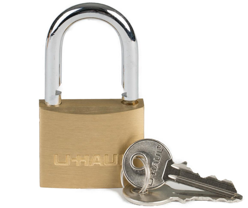 Uhaul 2" Brass Security Lock