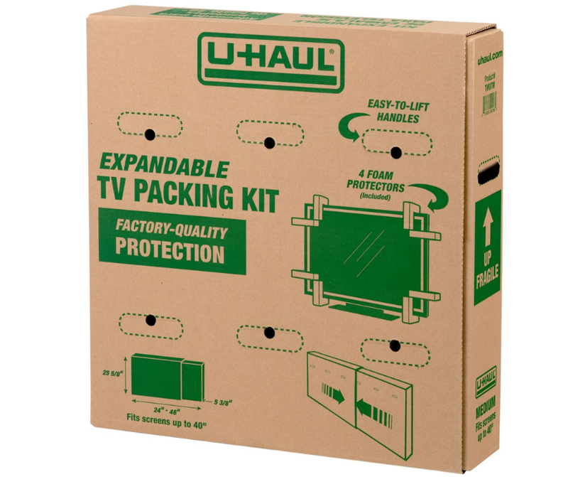 Uhaul Expandable TV Moving box