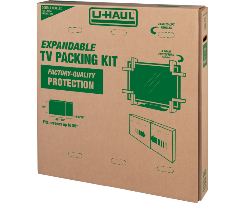 Uhaul Expandable TV Moving box