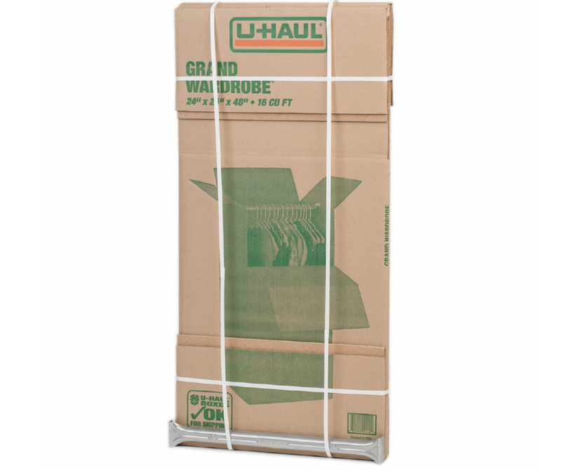 Grand Wardrobe Box (banded) with Hanger Bar