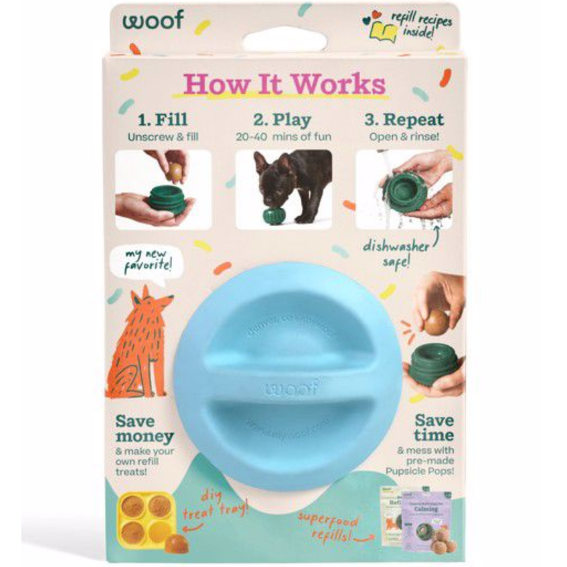Woof Buddy Blue Pupsicle Dog Treat Toy