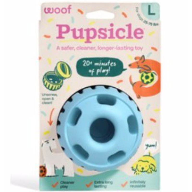 Woof Buddy Blue Pupsicle Dog Treat Toy