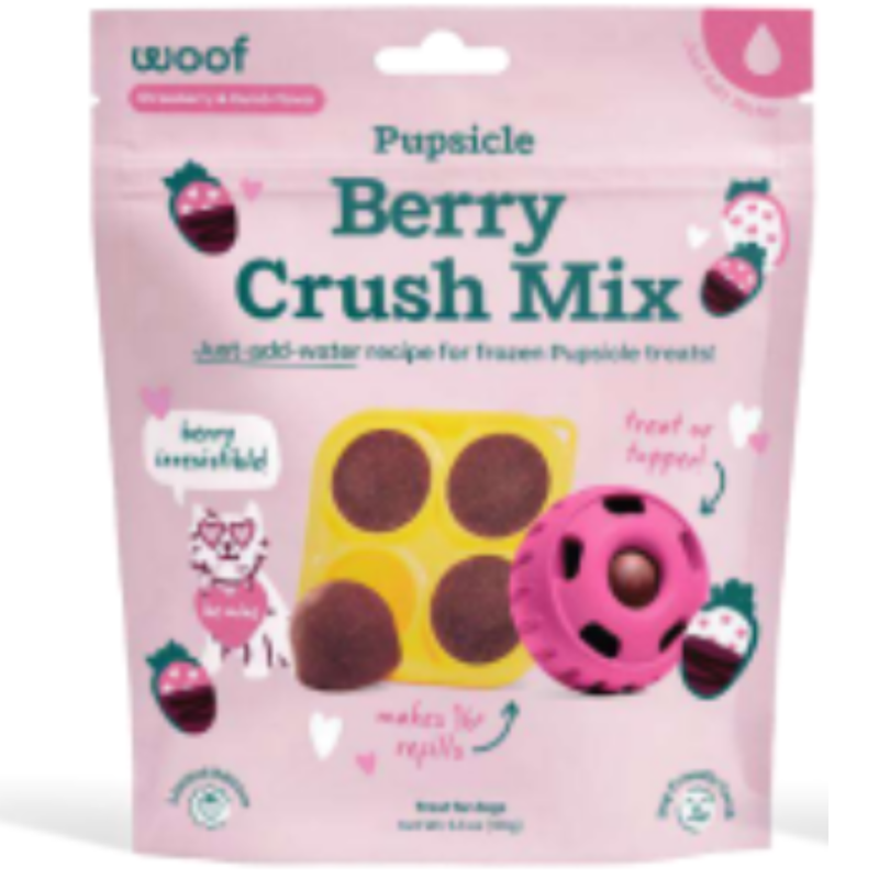 Woof Grain Free Strawberry & Carrob Berry Crush Pupsicle Treat Mix