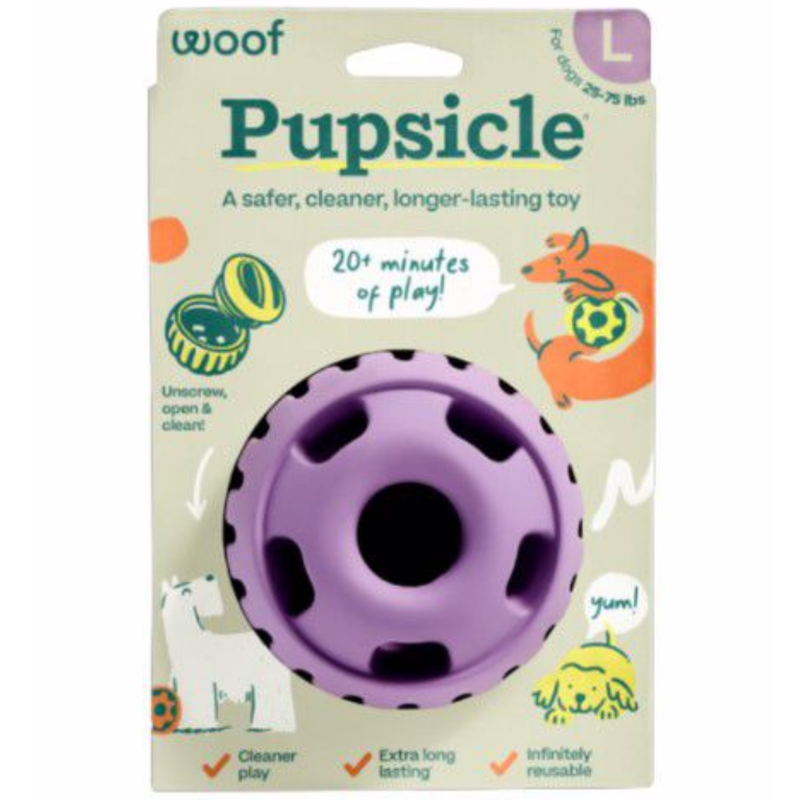 Woof Lavender Pupsicle Dog Treat Toy