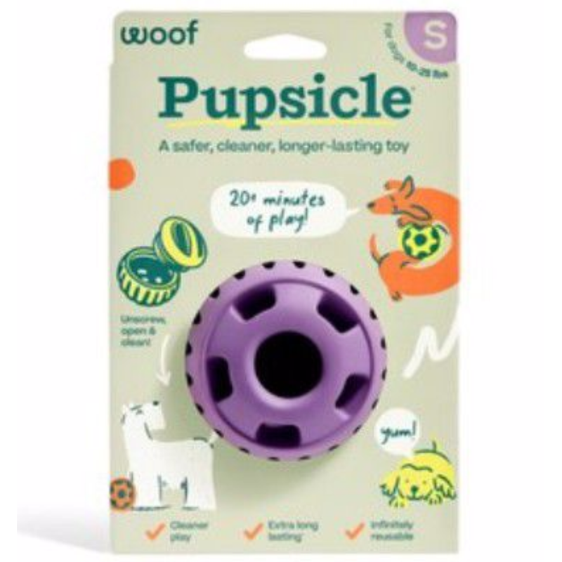 Woof Lavender Pupsicle Dog Treat Toy