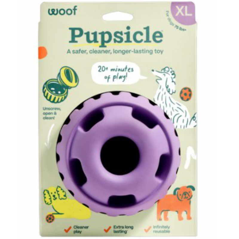Woof Lavender Pupsicle Dog Treat Toy