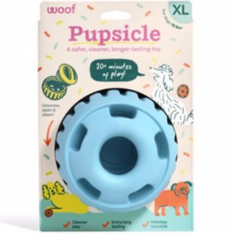 Woof Buddy Blue Pupsicle Dog Treat Toy