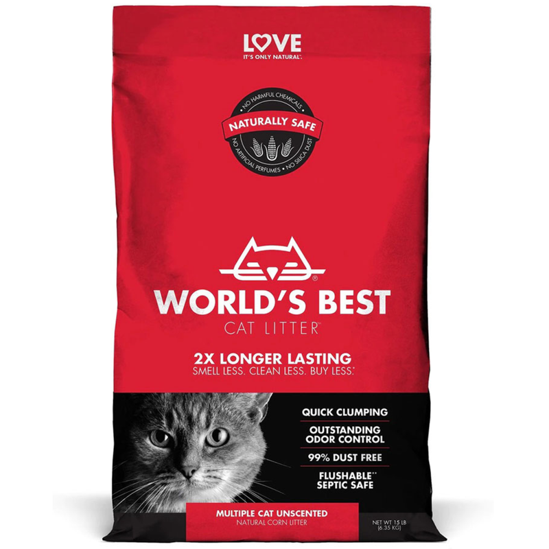 World’s Best Cat Litter Advanced Multiple Cat Unscented