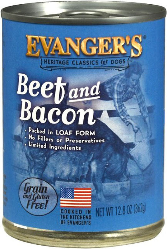 Evangers Classic Beef and Bacon Canned Dog Food