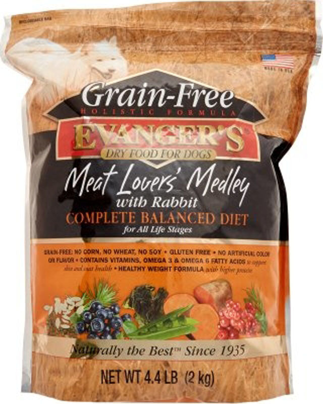 EVANGERS 4.4 LB CAT DRY MEAT LOVERS WITH RABBIT GF