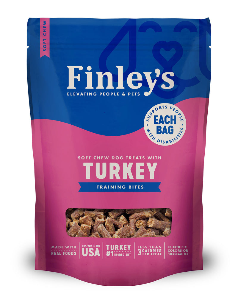 NS 6 OZ DOG FINLEY'S TURKEY SOFT CHEW TRAINER BITE TREAT