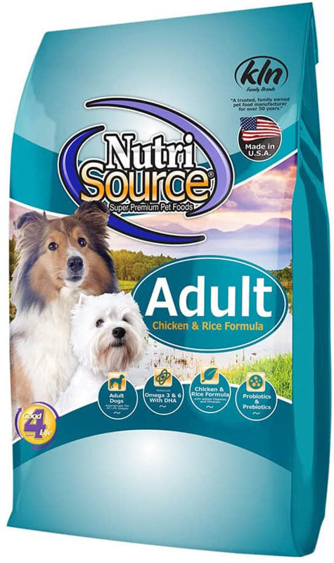 NutriSource Dog Dry Adult Chicken & Rice