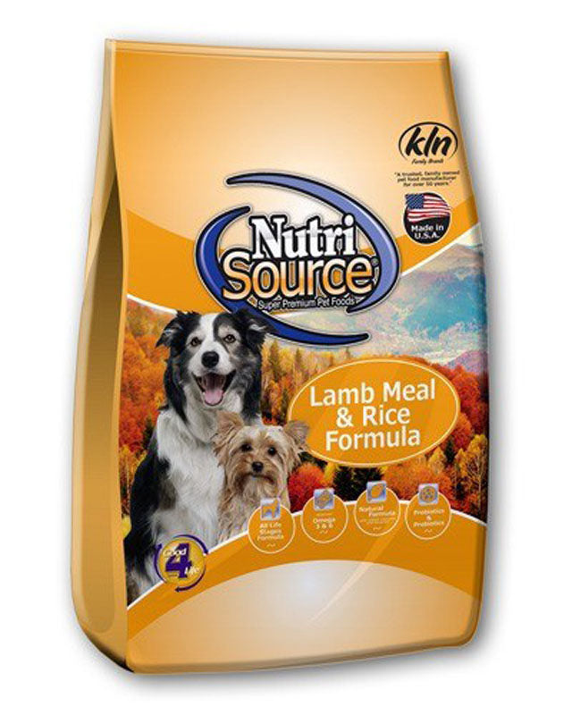NutriSource  Dog Dry Lamb meal & Rice