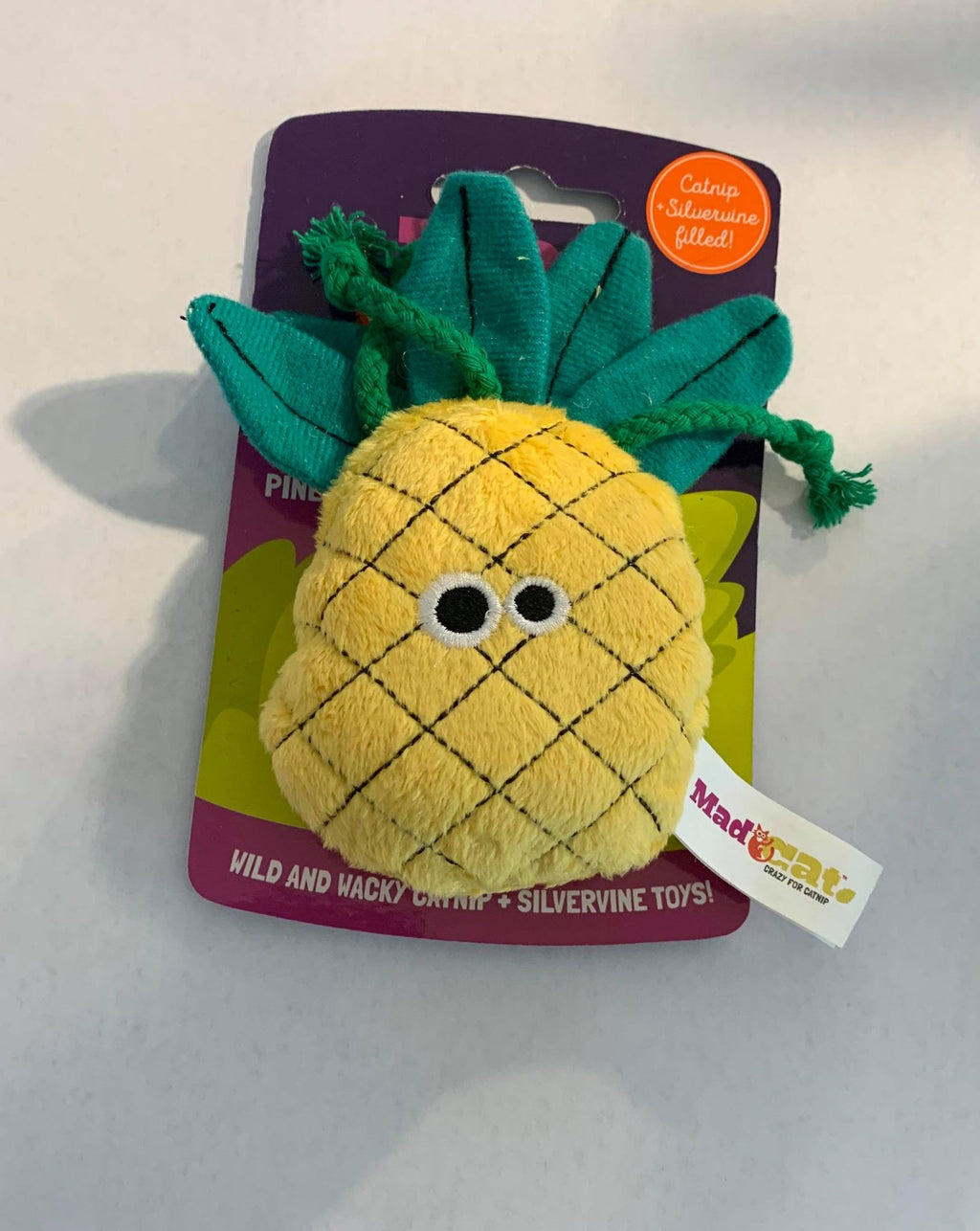 Mad Cats Purrfect Pineapple Crazy for Catnip Cat Toy