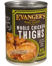 Evangers Super Premium Hand-Packed Whole Chicken Thighs Canned Dog Food