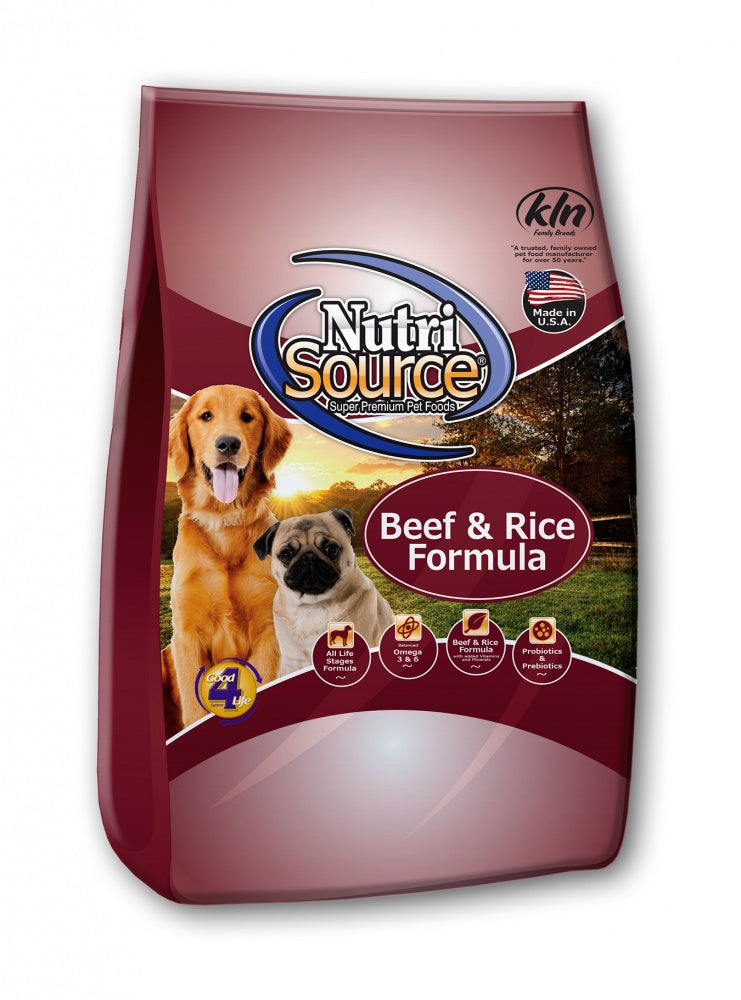 NutriSource Beef & Brown Rice Recipe Dry Dog Food