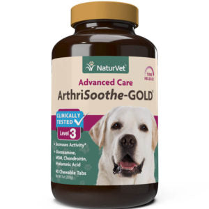 NaturVet ArthriSoothe-Gold Level 3 40 Chewable Tabs