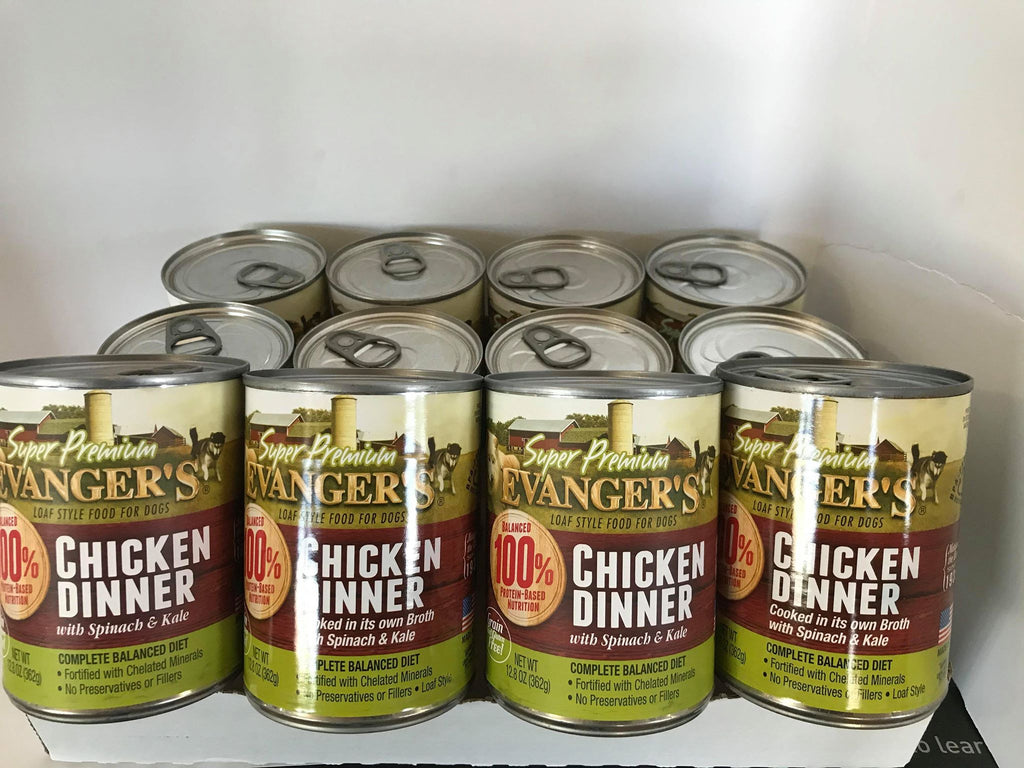 Evangers Super Premium Chicken Dinner Canned Dog Food Case of 12, 13oz Cans