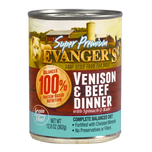 Evanger's Super Premium Venison & Beef Dinner 12.5oz cans