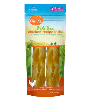 Canine Naturals Hide Free Chicken Chews 4in-2 per Pk