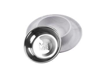 Messy Mutt Grey Feeder Steel Bowl