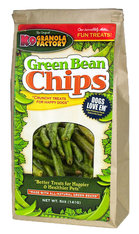 K9 Granola Healthy Snacks Green Bean Chips 4oz