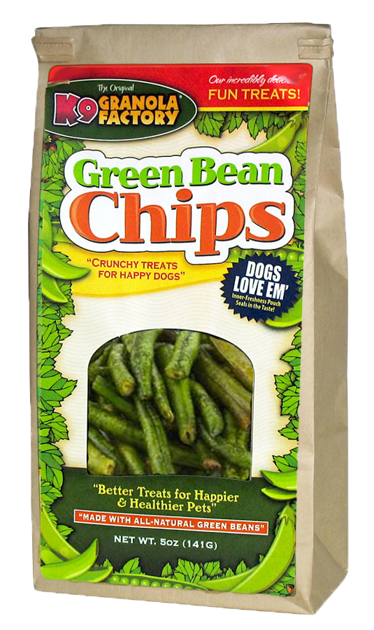 K9 Granola Healthy Snacks Green Bean Chips 5oz